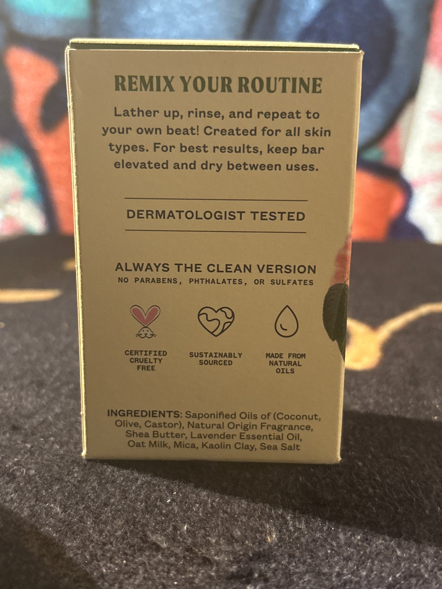 Dr Squatch Juke Box 4.5 oz bar soap Lavender Fields Forever