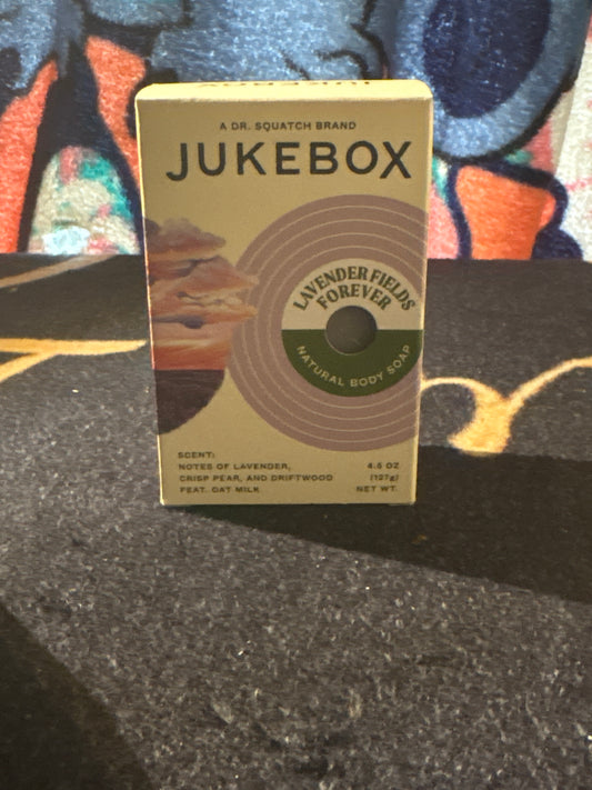 Dr Squatch Juke Box 4.5 oz bar soap Lavender Fields Forever